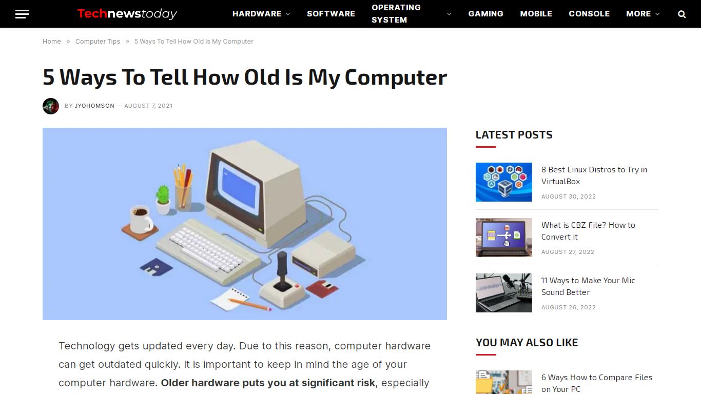 5 Ways To Tell How Old Is My Computer - Tech News Today